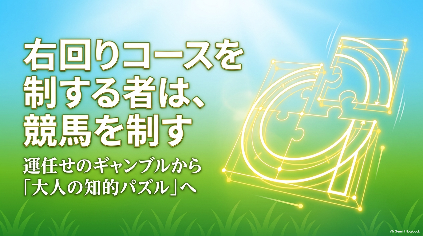 競馬を運任せのギャンブルから大人の知的パズルへと定義づけるスライド資料