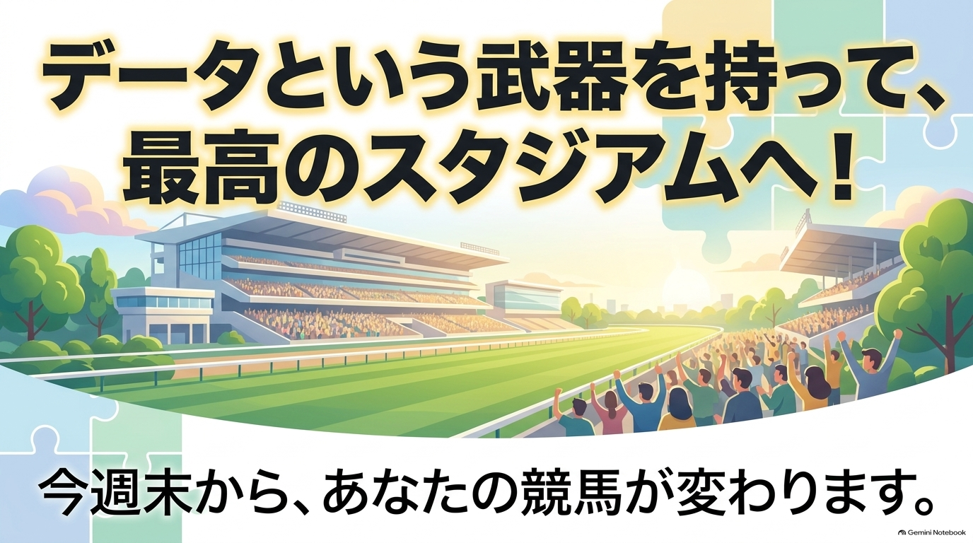 データという武器を持って競馬場へ向かい、今週末から新しい競馬の楽しみ方を始めるための締めくくりのメッセージ